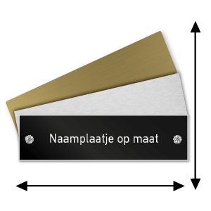 Naamplaatje op maat