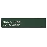 Emaille naambord