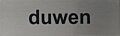 RVS pictogram Duwen
