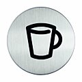 RVS pictogram Drinken, Kantine, beker