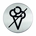RVS pictogram Eten verboden