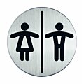 RVS pictogram toiletten