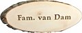 Boomschijf naambord hout 45 x 20 cm