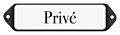 Deurbordje emaille Prive
