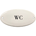 Deurbordje emaille WC