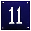 Emaille huisnummerbord gebold 10 x 10 cm | 16 x 16 cm