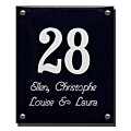 Klassiek emaille naambord met huisnummer en naam 10 x 14 cm | 16 x 19 cm | 20 x 30 cm