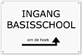 Tekstbord kunststof gegraveerd 30 x 20 cm