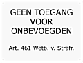 Tekstbord kunststof gegraveerd 40 x 30 cm