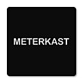 Pictogram Meterkast zwart 10 x 10 cm