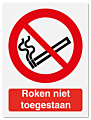 Verbodsbord Roken niet toegestaan