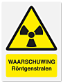 Waarschuwingsbord Waarschuwing röntgenstralen