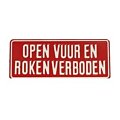 Open vuur en roken verboden