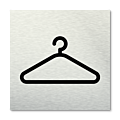 Pictogram vierkant Garderobe