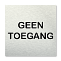 Pictogram vierkant Geen toegang
