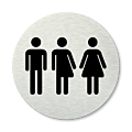 Pictogram rond Toiletten gender neutraal