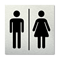 Pictogram vierkant Toiletten