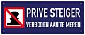 Prive steiger verboden aan te meren Steigerbordje