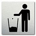 Pictogram Afval prullenbak