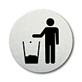 Pictogram Afval prullenbak