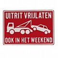 Uitrit vrijlaten ook in het weekend rood