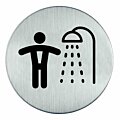 RVS pictogram Douche heren