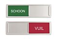 Schuifbordje Schoon - Vuil