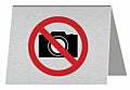 Tafelbordje Fotograferen verboden