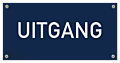 Tekstbord Kunststof Uitgang