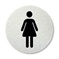 Pictogram rond Toilet dames