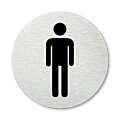 Pictogram rond Toilet heren