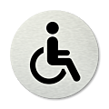 Pictogram rond Invalidentoilet (rolstoel)