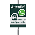 WhatsApp Buurtpreventie bord 20 x 30 cm