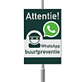 WhatsApp Buurtpreventie bord 40 x 60 cm