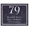 Naambord natuursteen liggen 25 x 20 cm