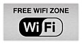 Aluminium rvs look wifi bordje model C