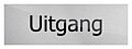 Deurbord Uitgang