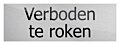 Deurbord Verboden te roken