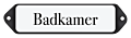 Deurbordje emaille Badkamer