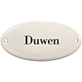 Deurbordje emaille Duwen