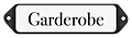 Deurbordje emaille Garderobe