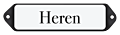 Deurbordje emaille Heren toiletten