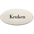 Deurbordje emaille Keuken