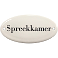 Deurbordje emaille Spreekkamer