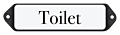 Deurbordje emaille Toilet