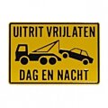 Uitrit vrijlaten dag en nacht geel