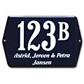 Naambord emaille klassiek 19 x 12 cm deurbord