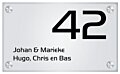 Naambord plexiglas edge 25 x 15 cm