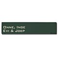 Emaille naambord