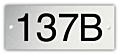 Aluminium nummerplaatje 5 x 2 cm